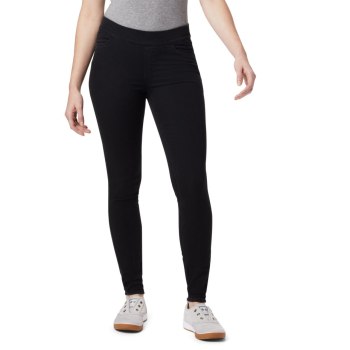 Columbia Ženske Tajice - Pinnacle Peak Twill Crne Svijetlo Plave | LRXK-03612